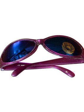 Oval Purple Sunglasses With Ultimate 400 UV Protection Lenses New Summer Y2K